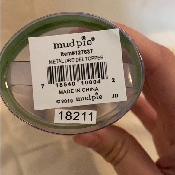 NWT mud pie Dreidel Wine Topper! - Picture 3 of 3